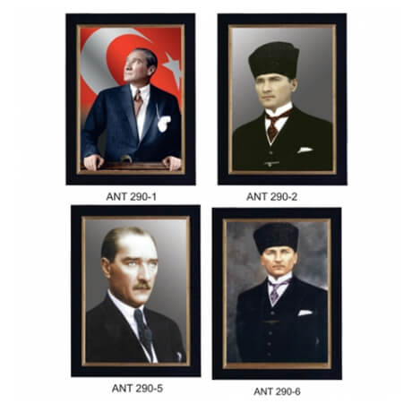 Deri Çerçeveli Atatürk Fotoğrafları